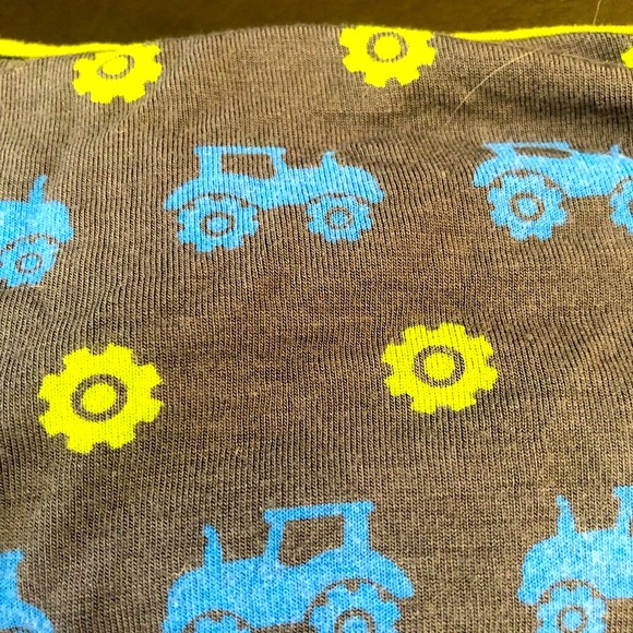 KICKEE PANTS ANNIVERSARY STONE TRACTOR Blanket Swaddle BAMBOO AND SPANDEX rare - Picture 4 of 8